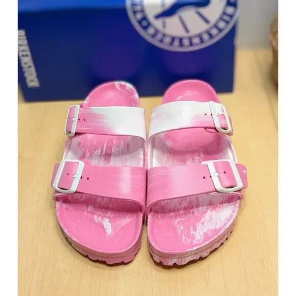 Birkenstock Arizona EVA Multi Pink & White Waterproof Sandals Womens 10 EU41 NIB - Picture 5 of 13